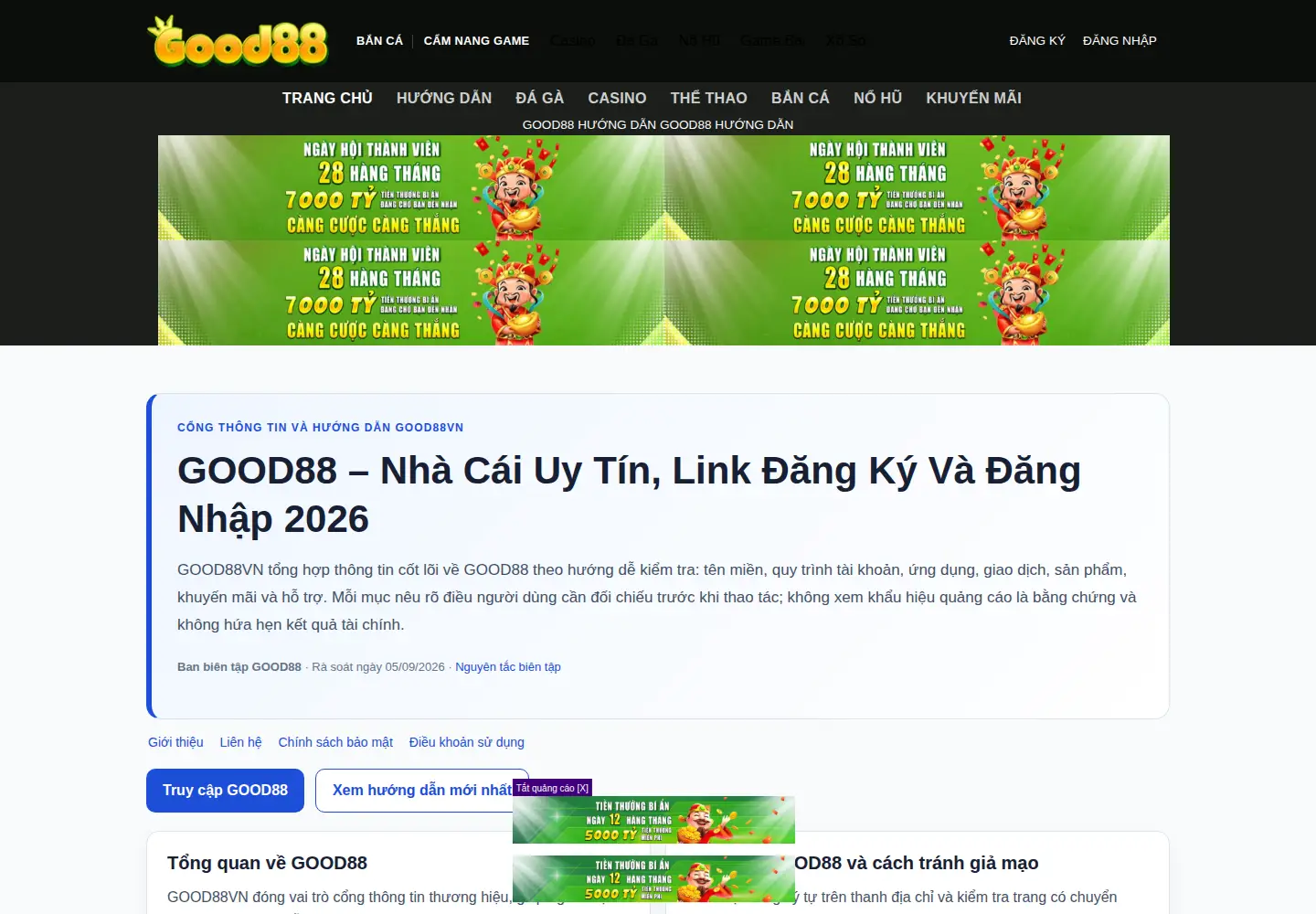 Screenshot of good88vn.co