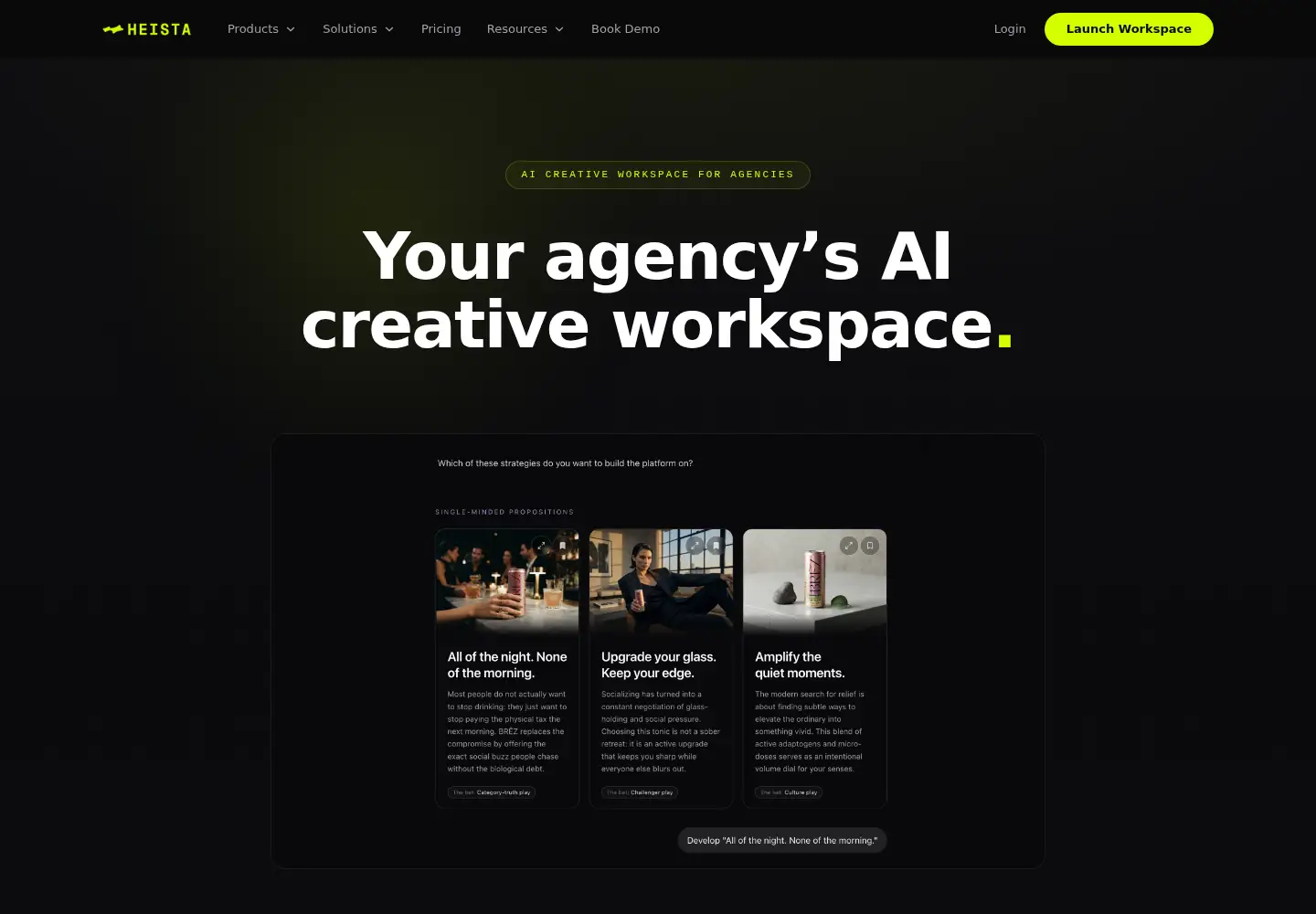 Screenshot of heista.co