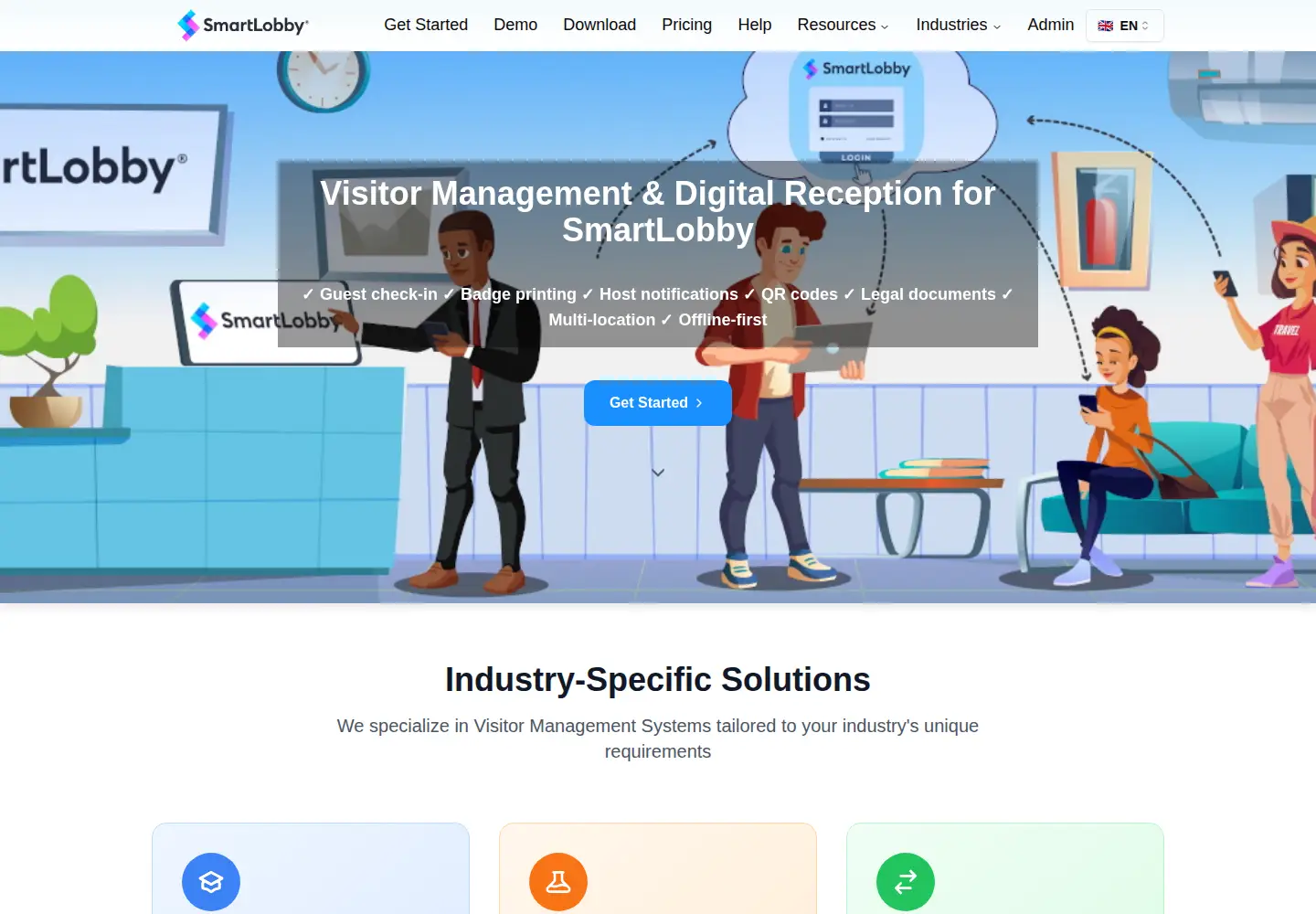 Screenshot of smartlobby.co