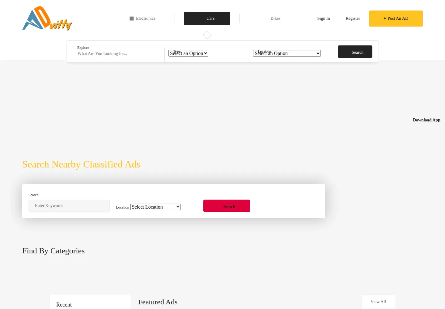 Screenshot of advitty.com