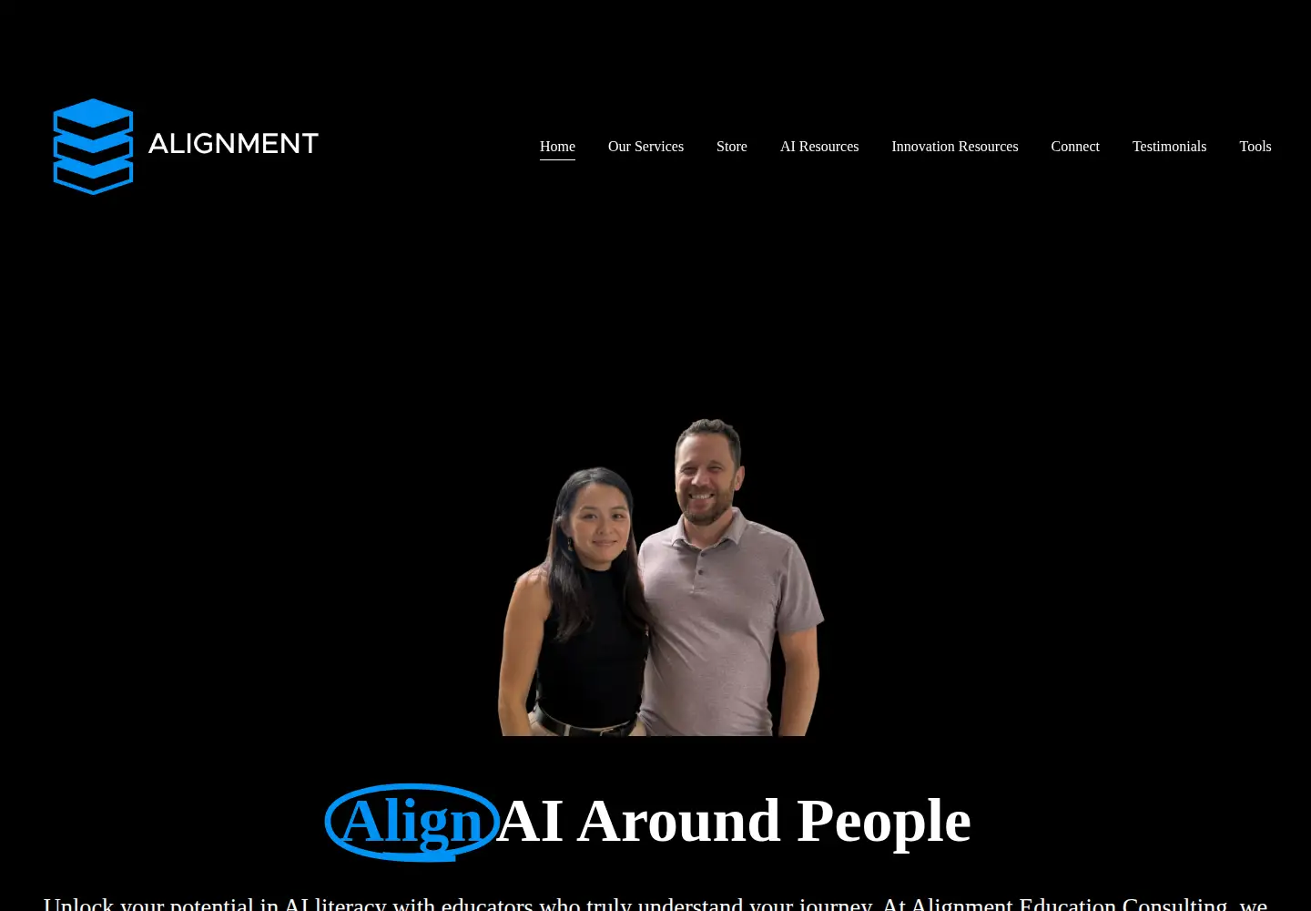 Screenshot of alignmentedu.com