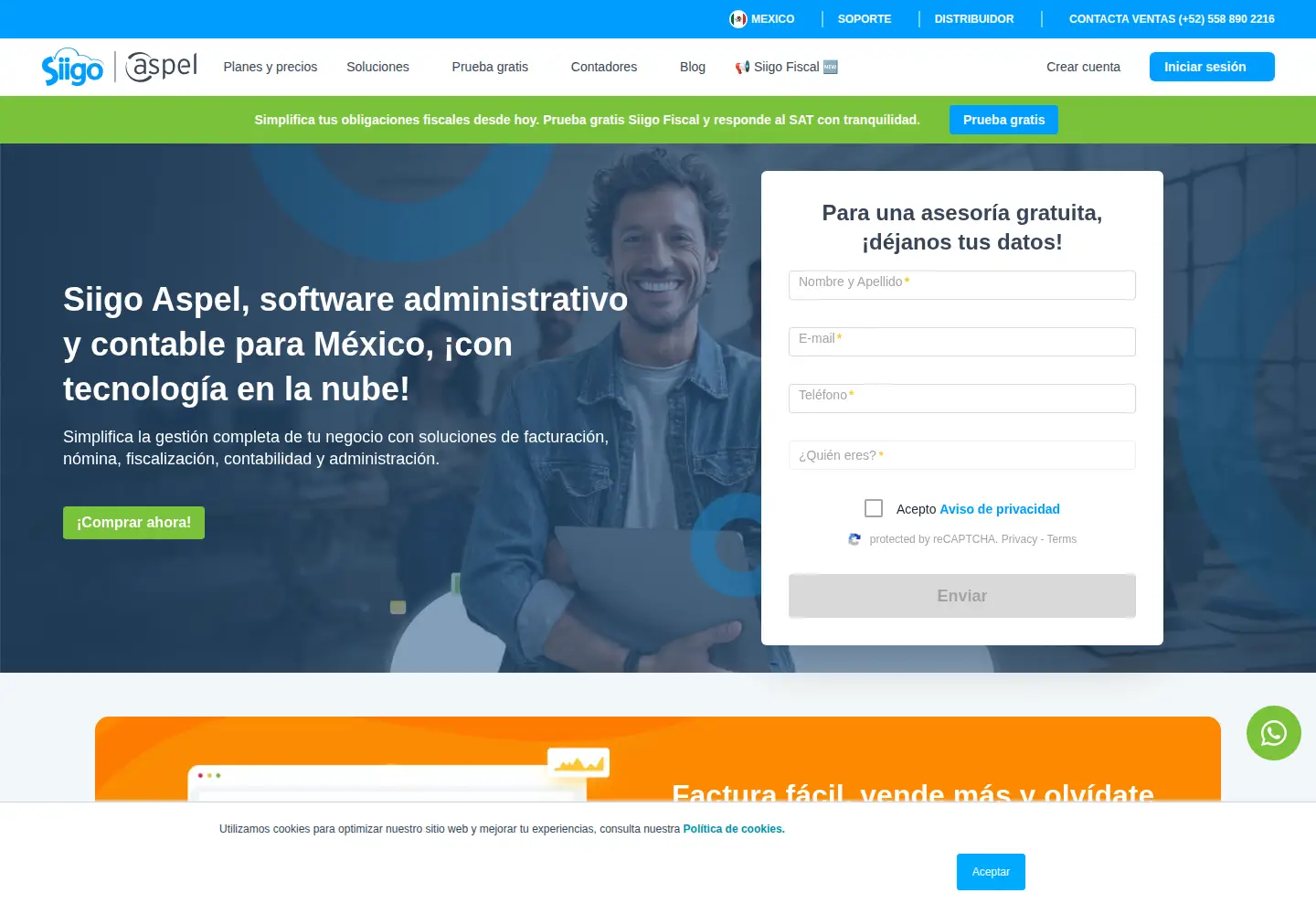 Screenshot of aspel.com