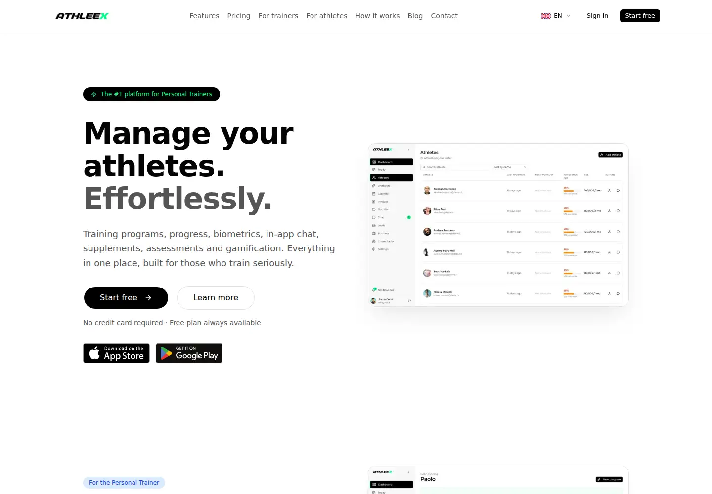 Captured homepage of athleex.com in the current scan