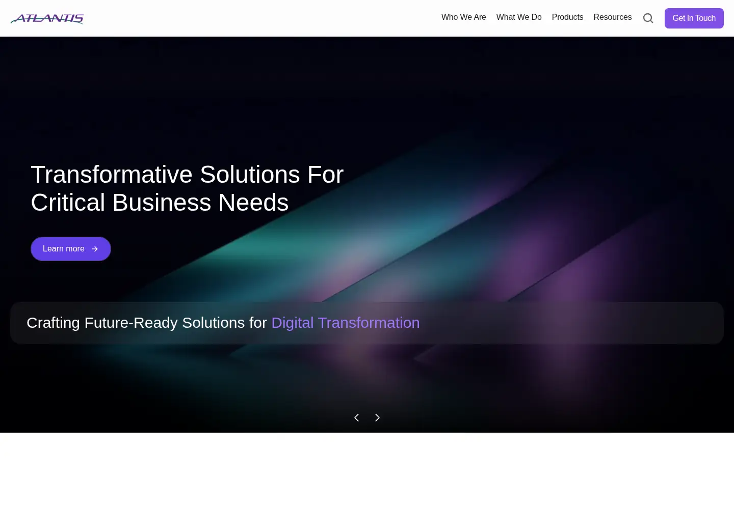 Captured homepage of atlantisitgroup.com in the current scan