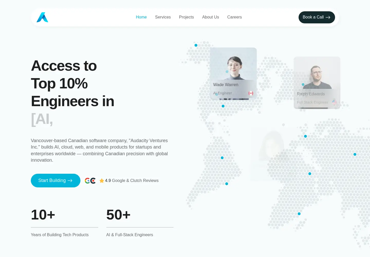 Screenshot of audacityit.com