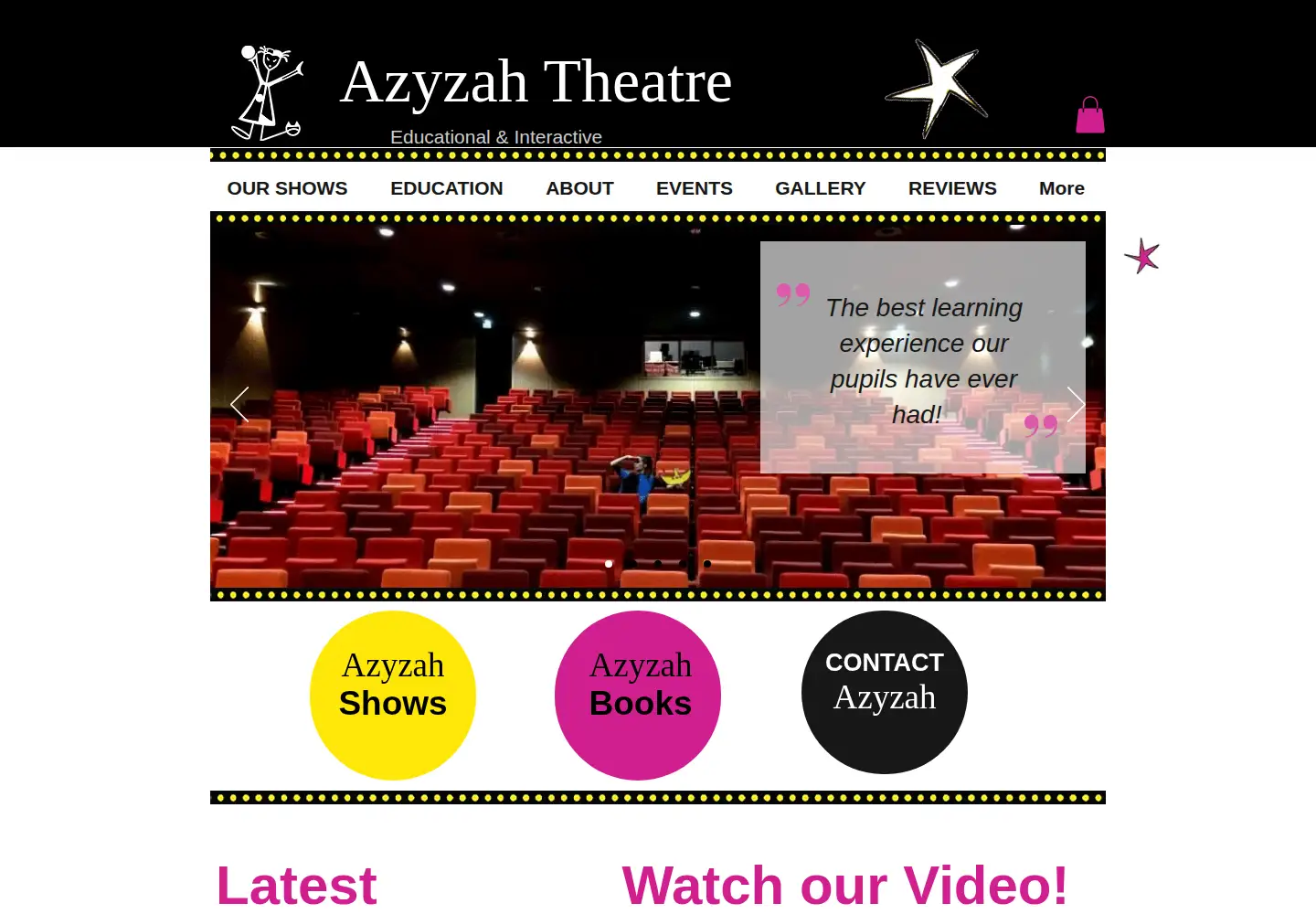 Screenshot of azyzah.com