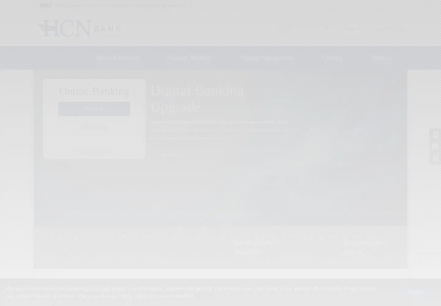 Captured homepage of bankofhemet.com in the current scan