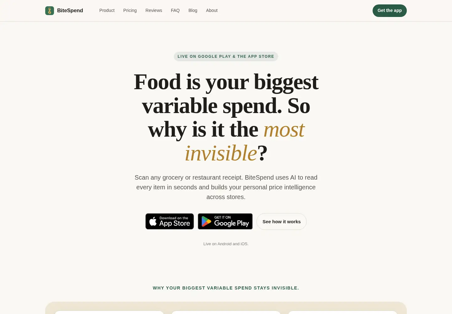 Captured homepage of bitespend.com in the current scan