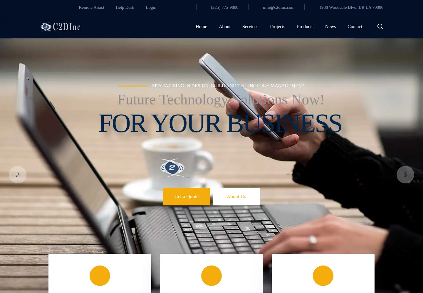 Screenshot of c2dinc.com
