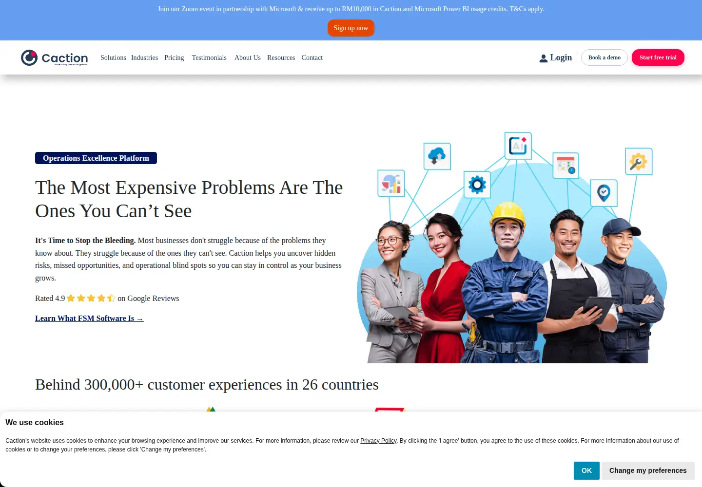 Screenshot of caction.com