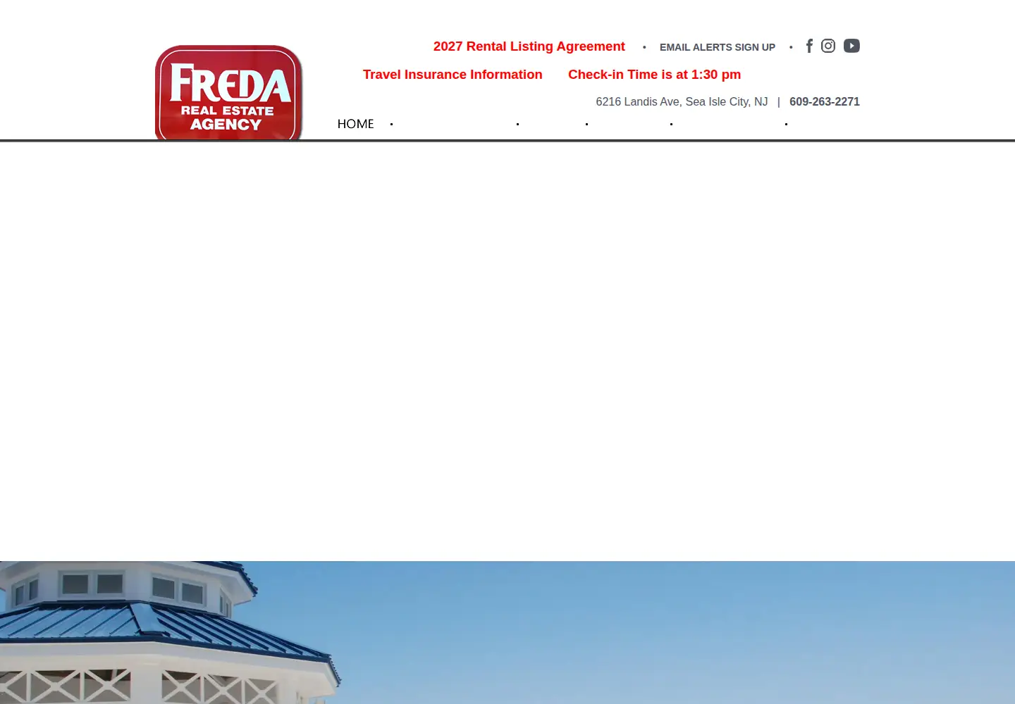 Captured homepage of callfreda.com in the current scan