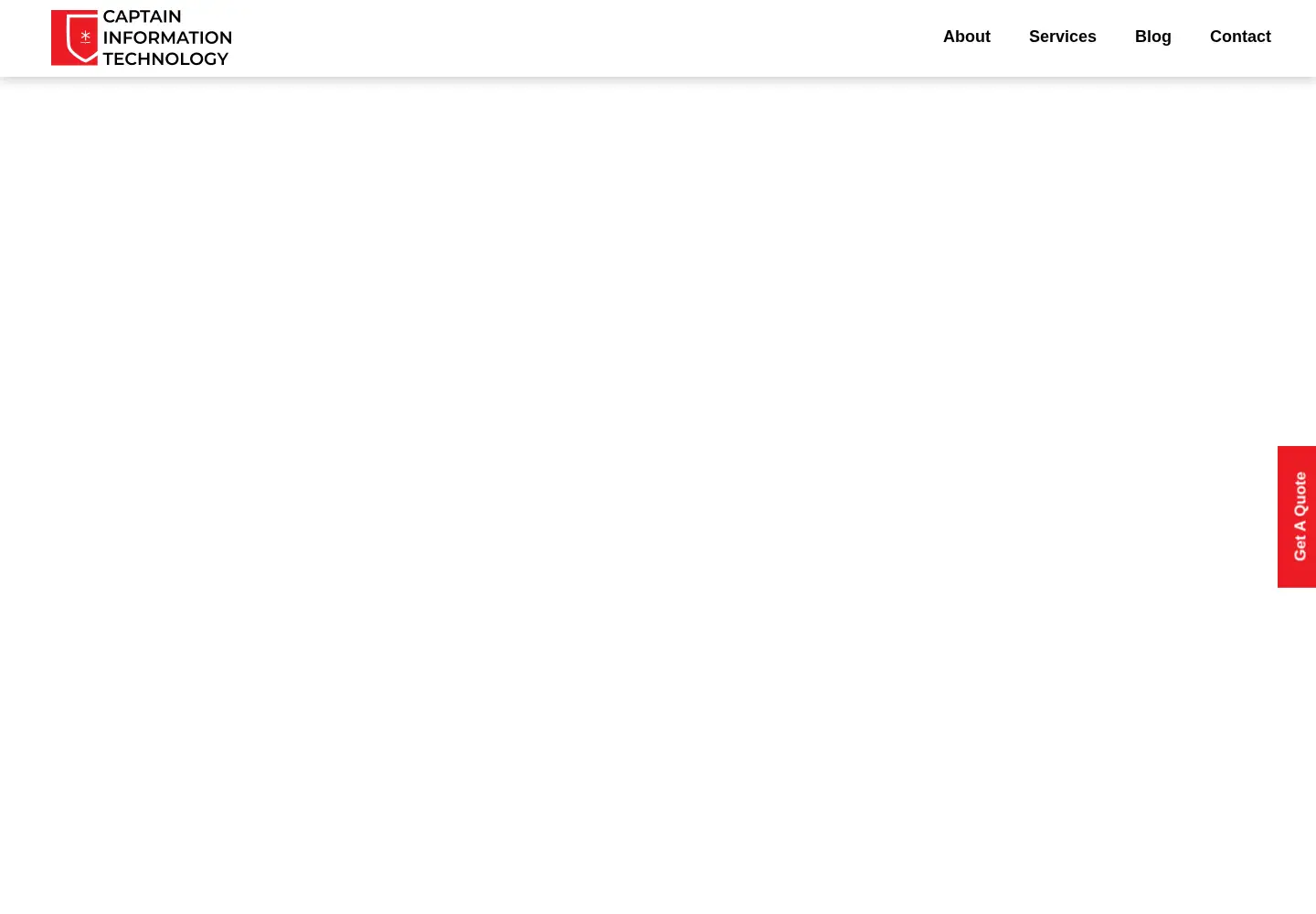 Screenshot of captaininfotech.com