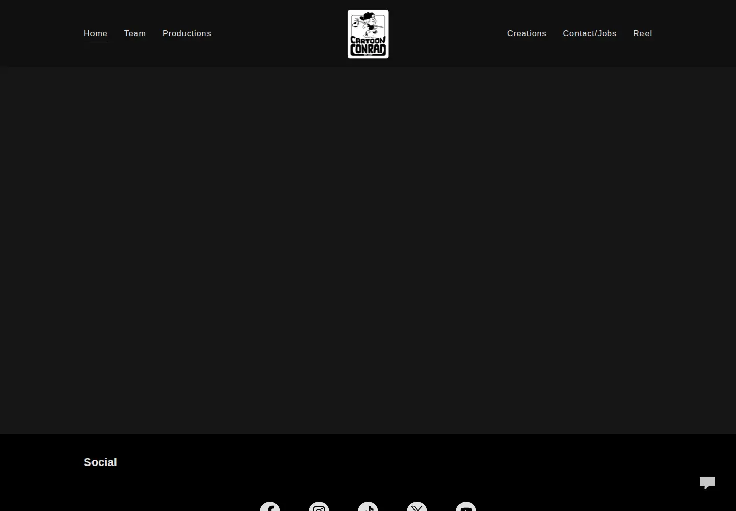 Captured homepage of cartoonconrad.com in the current scan