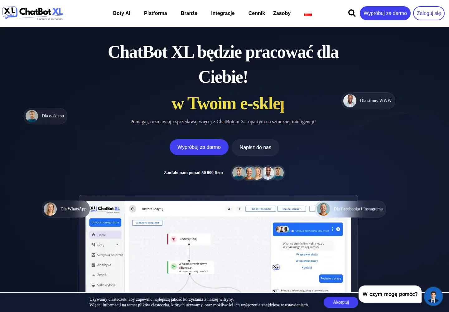 Screenshot of chatbotxl.com