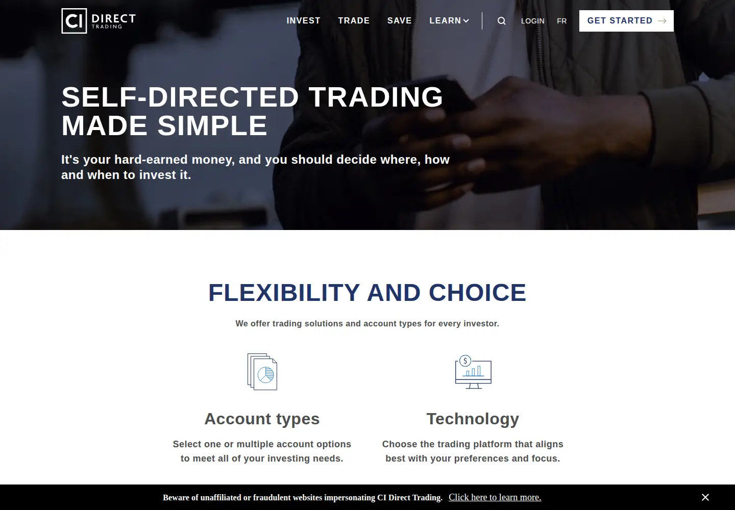 Screenshot of cidirecttrading.com