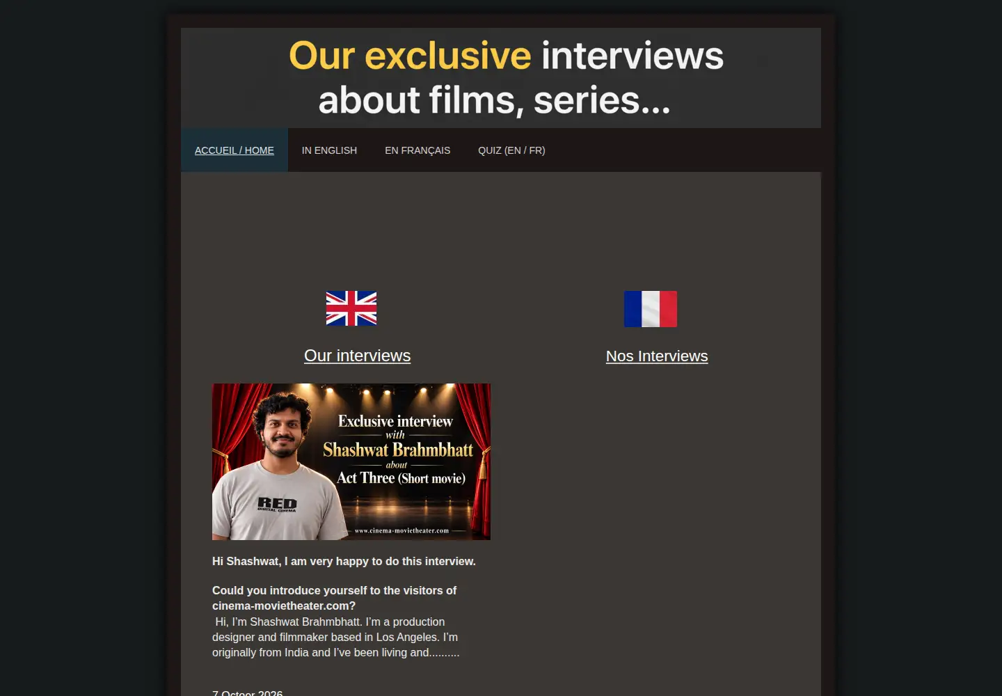 Screenshot of cinema-movietheater.com