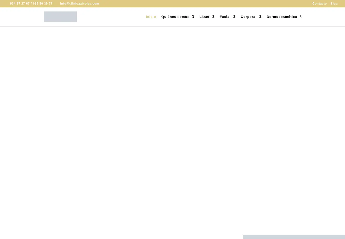 Screenshot of clinicaalcolea.com