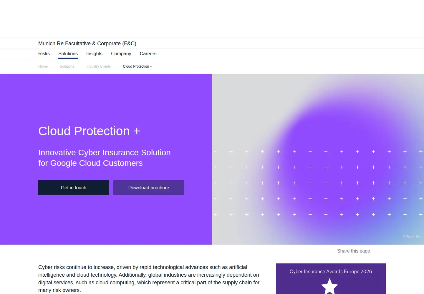 Screenshot of cloud-protection-plus.com