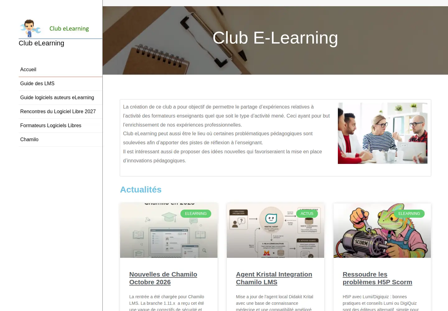 Screenshot of club-elearning.com