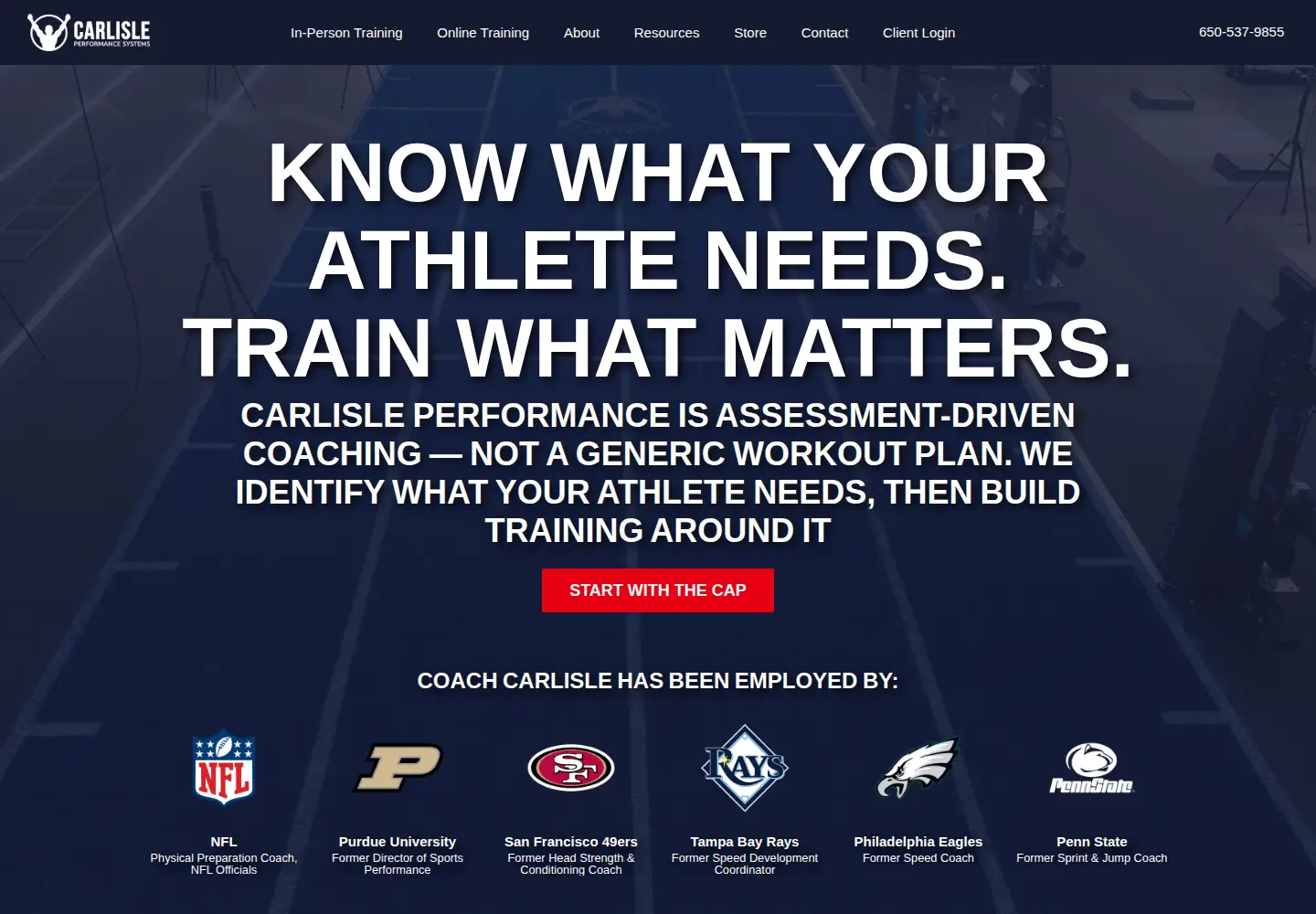 Captured homepage of coachcarlisle.com in the current scan
