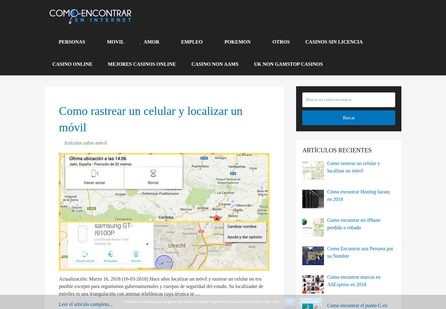Screenshot of como-encontrar.com