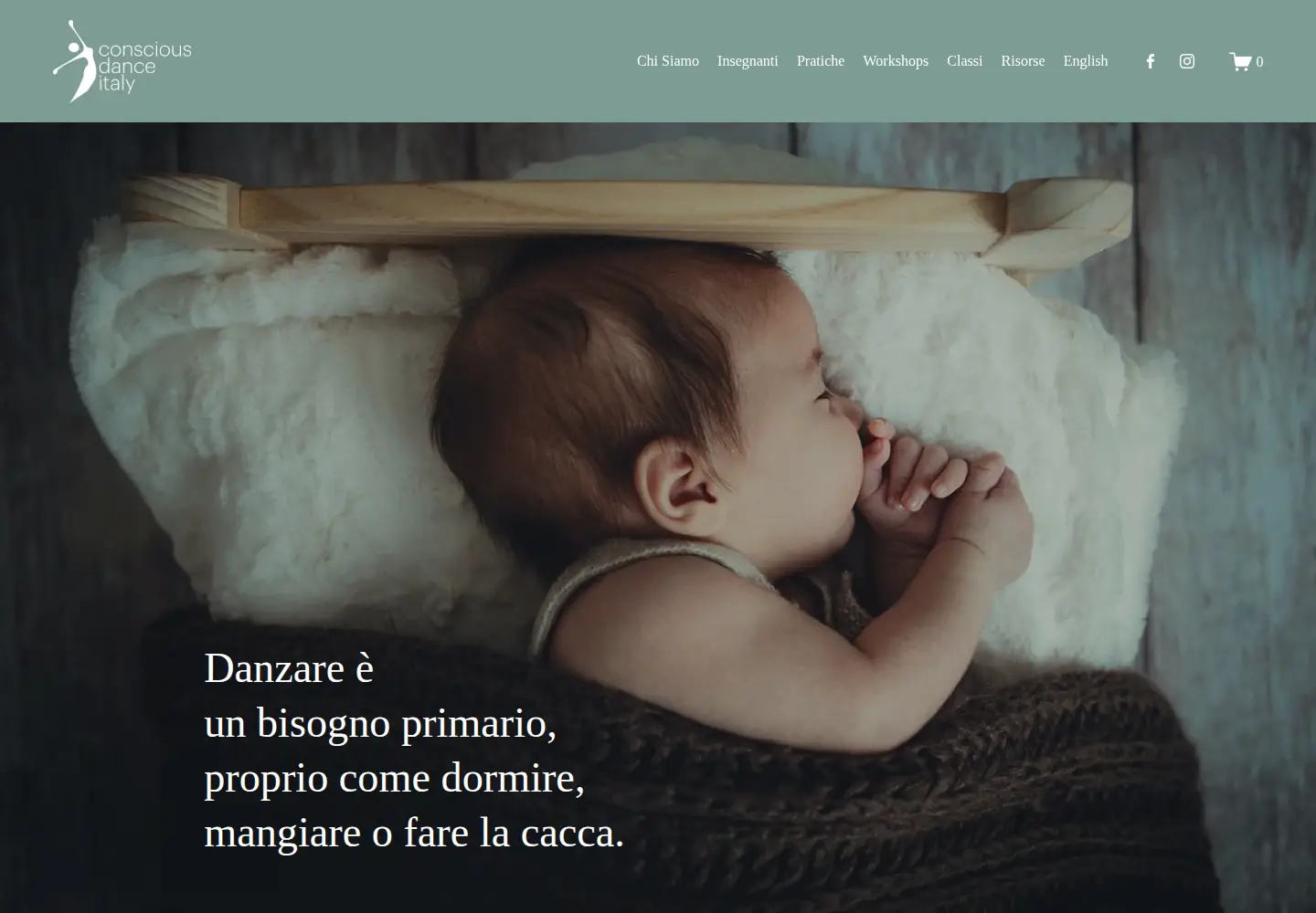 Screenshot of consciousdanceitaly.com