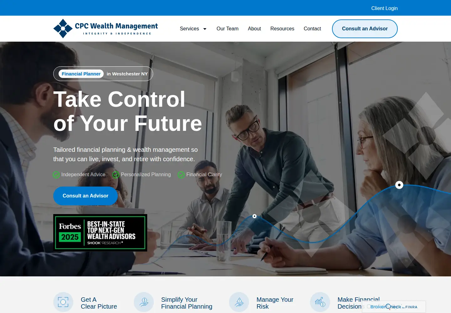 Captured homepage of cpcwealthmanagement.com in the current scan
