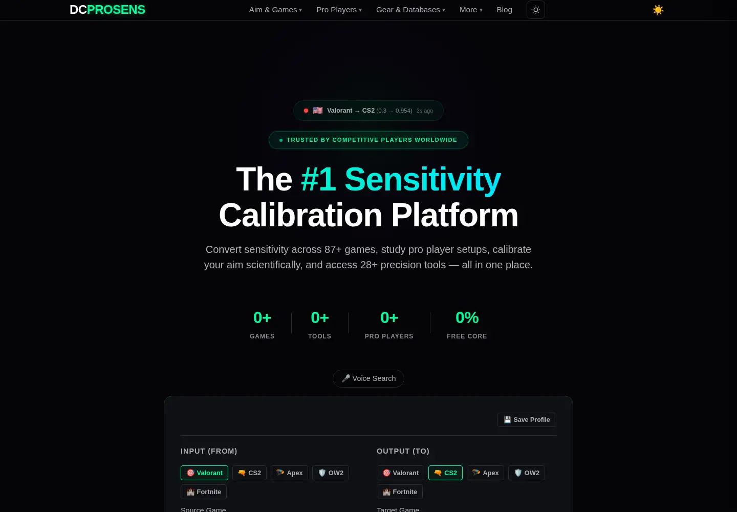 Screenshot of dcprosens.com