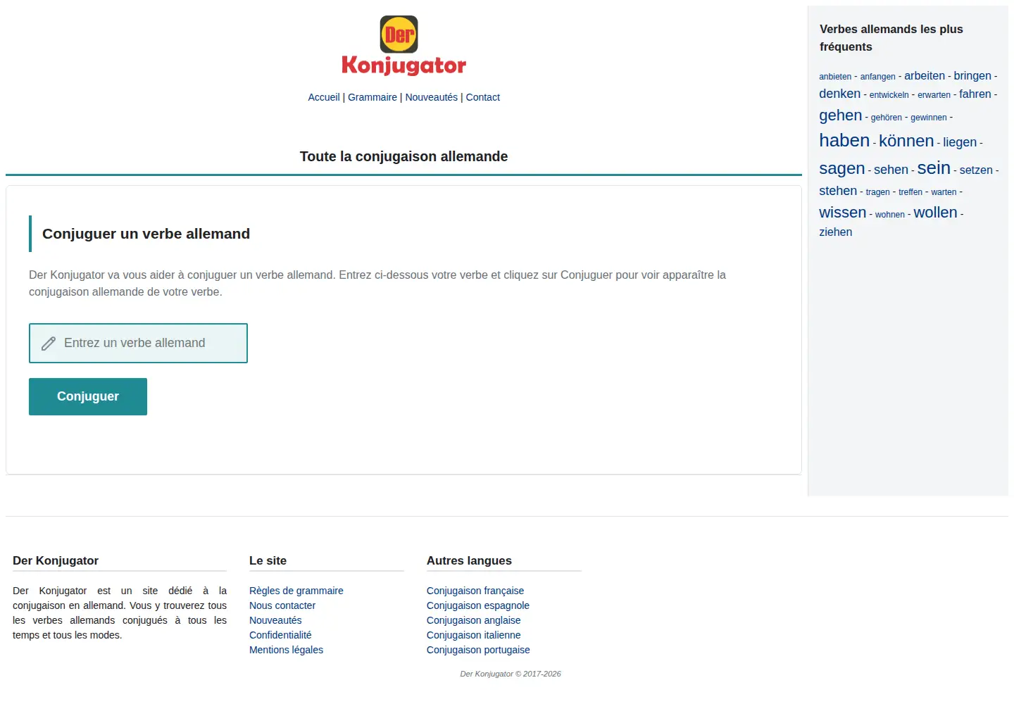 Captured homepage of derkonjugator.com in the current scan