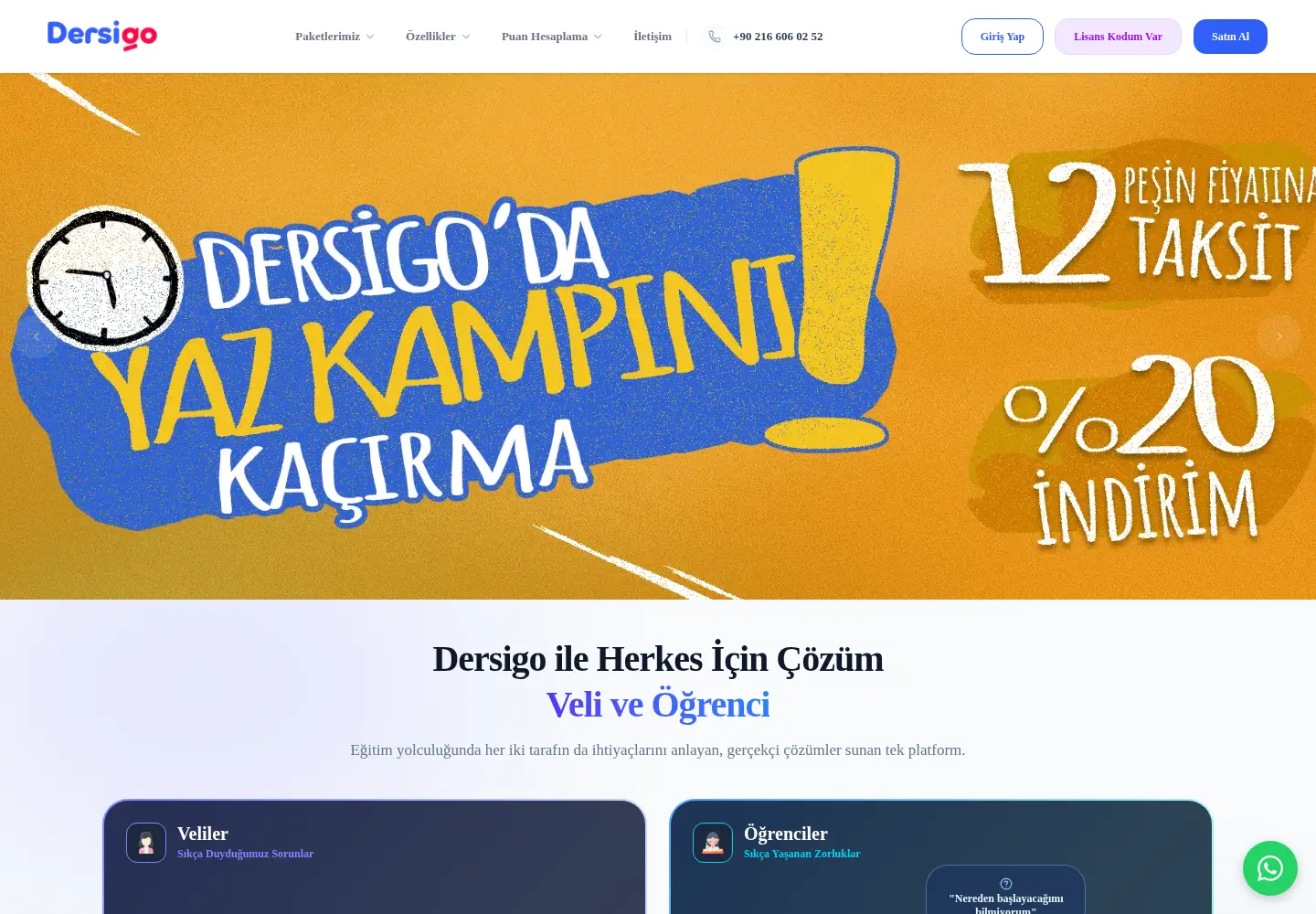 Captured homepage of dersigo.com in the current scan