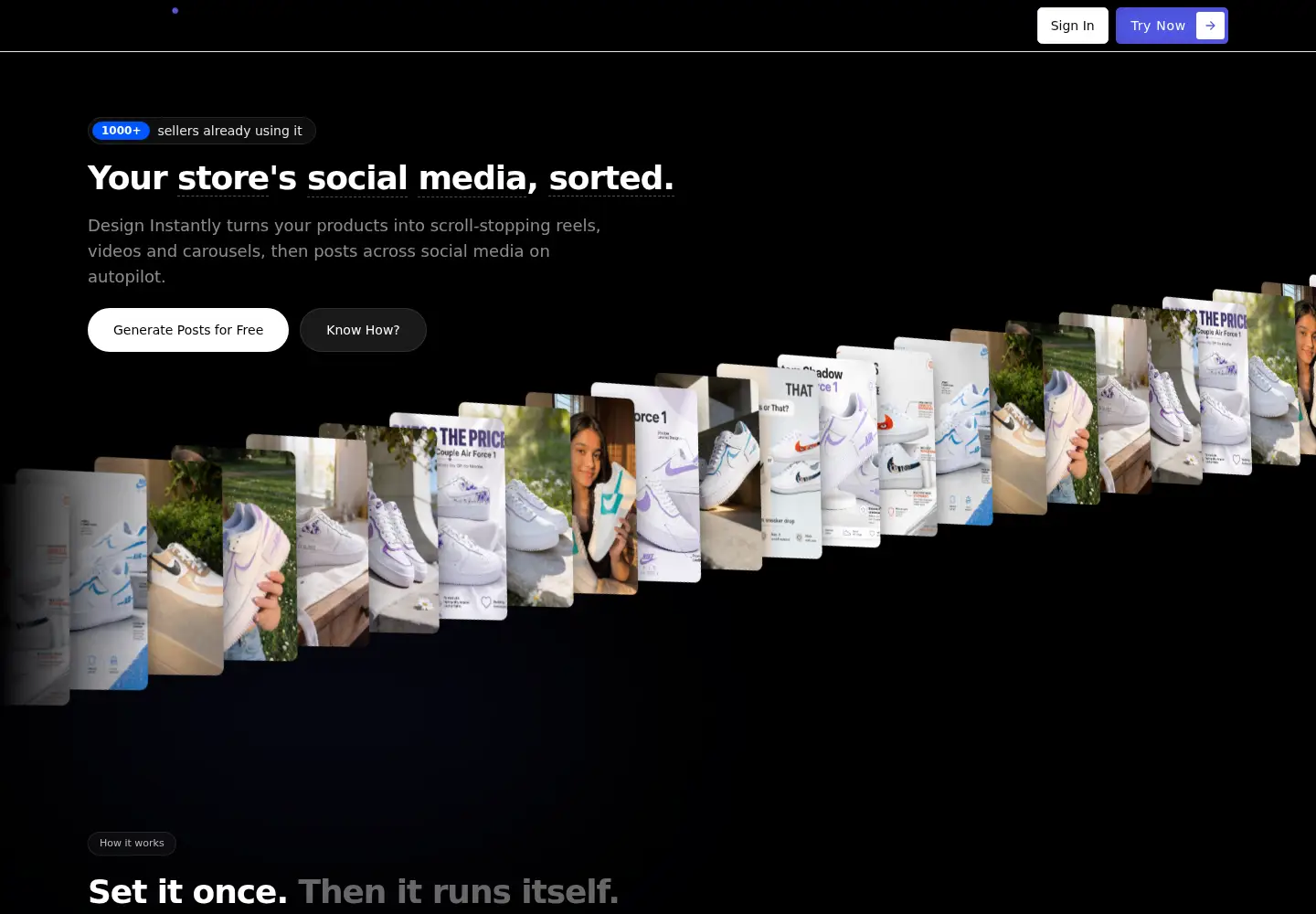 Screenshot of designinstantly.com