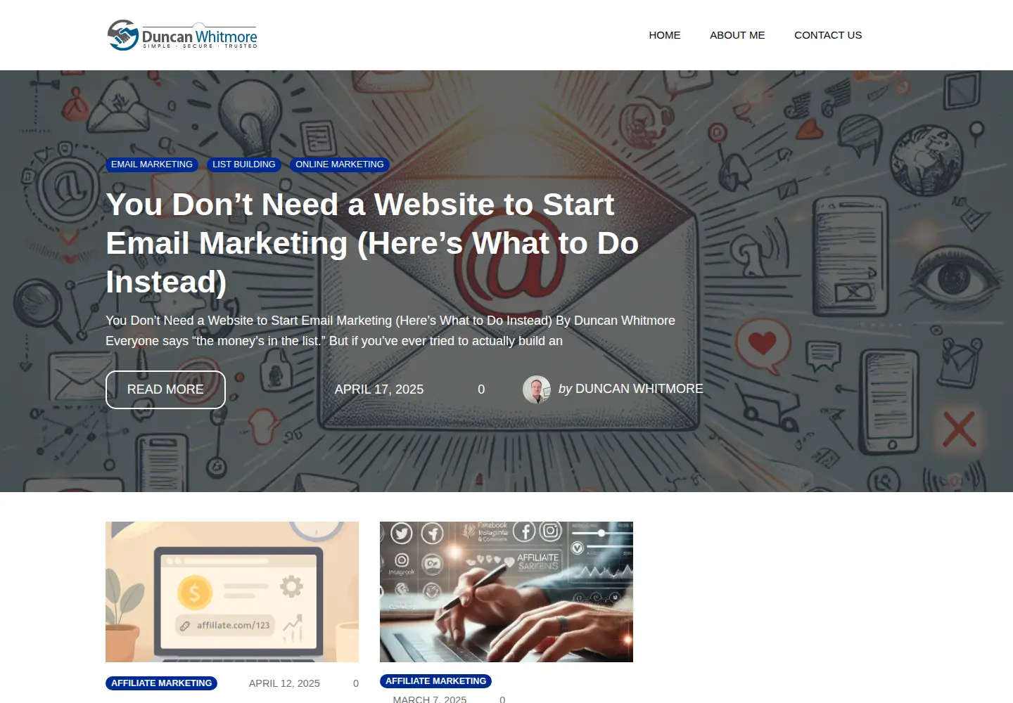 Screenshot of duncan-whitmore.com
