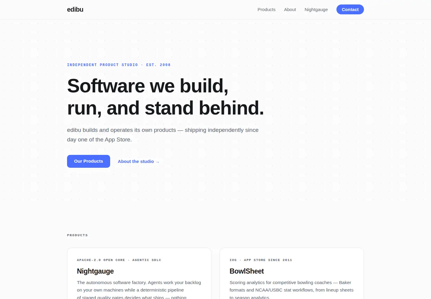 Screenshot of edibu.com