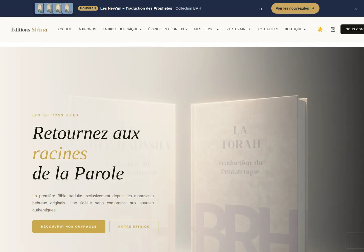 Screenshot of editions-shma.com