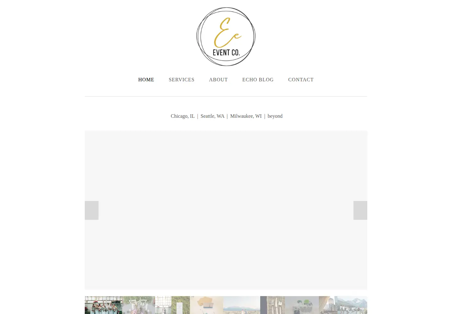 Captured homepage of eeeventco.com in the current scan