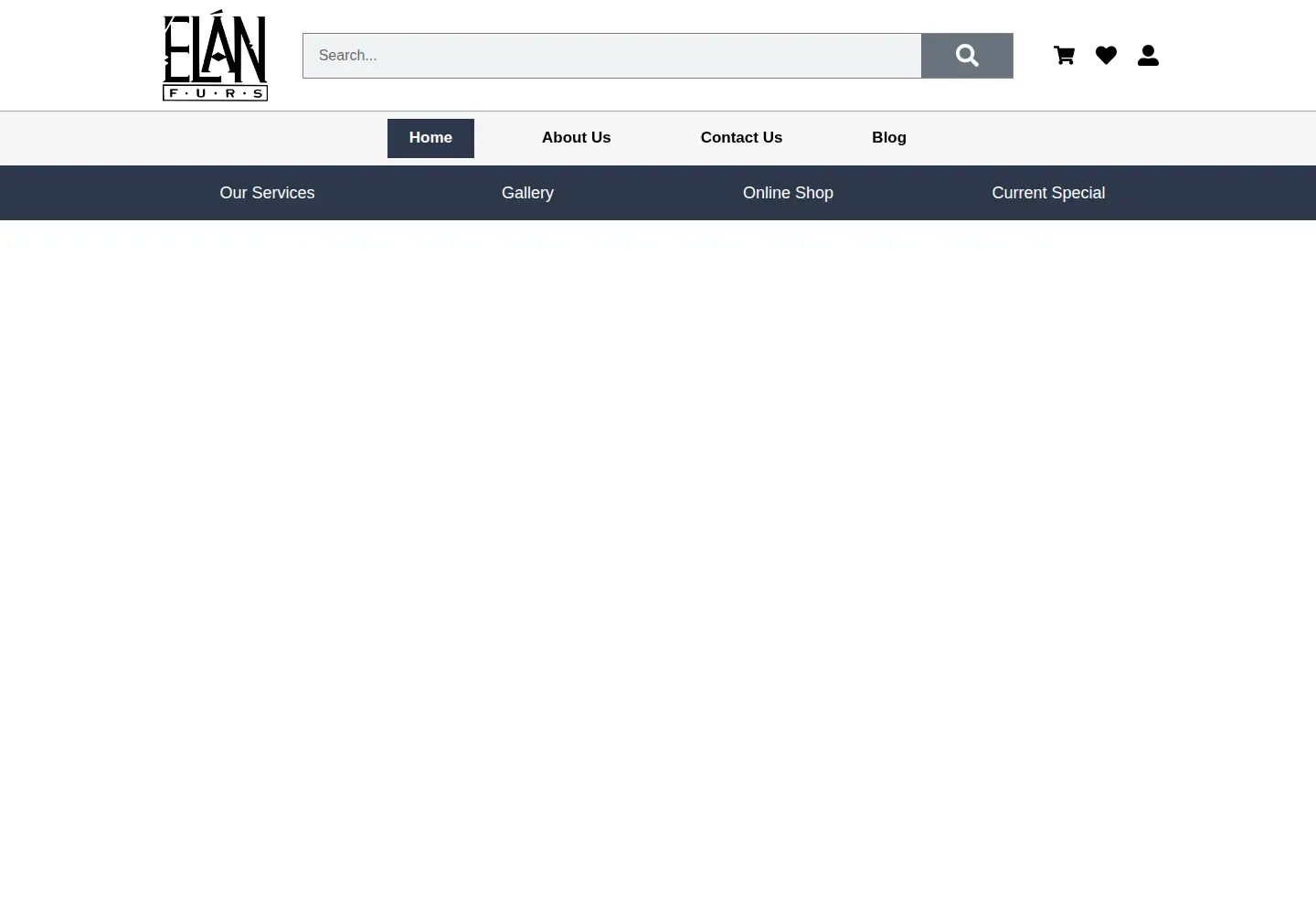 Captured homepage of elanfurs.com in the current scan