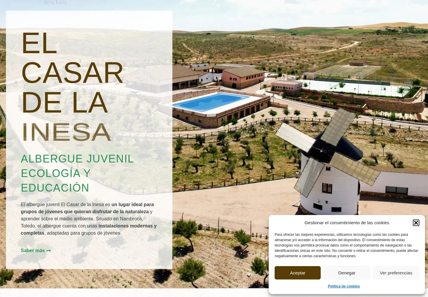 Screenshot of elcasardelainesa.com