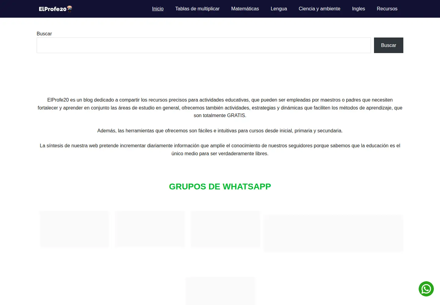 Screenshot of elprofe20.com