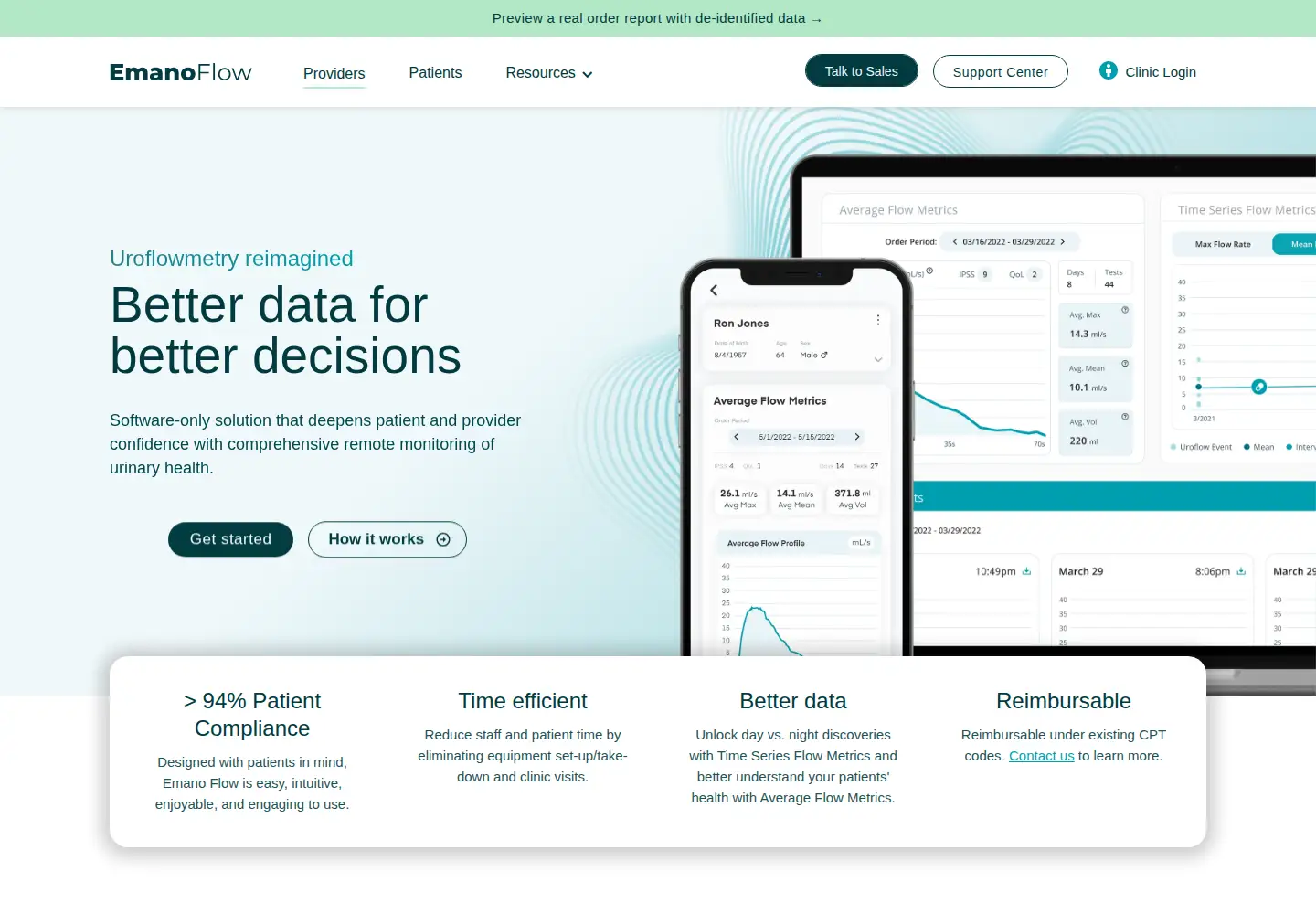 Screenshot of emanoflow.com