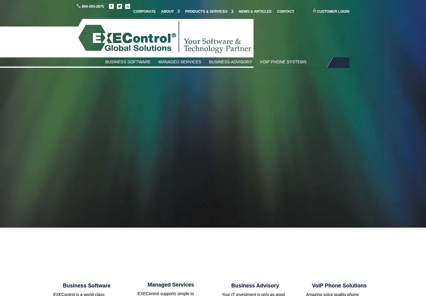 Screenshot of execontrol.com
