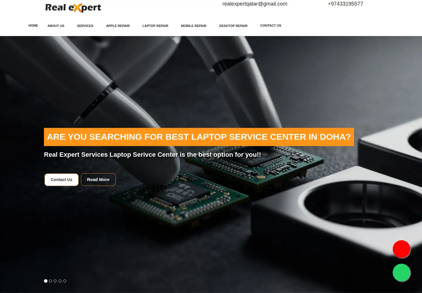 Screenshot of expertqatar.com