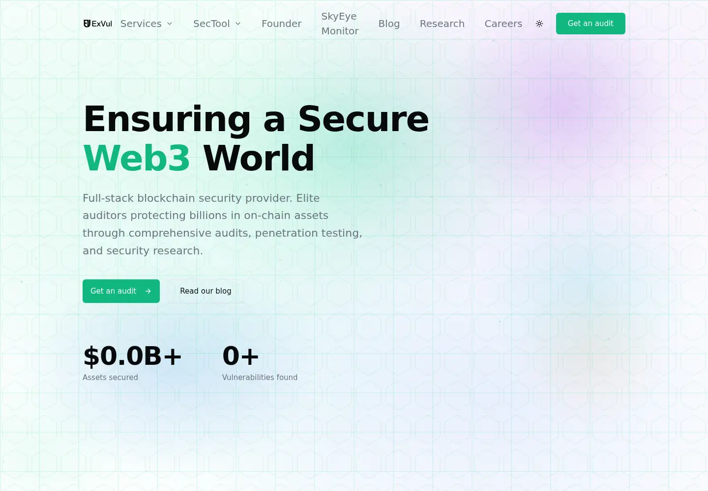 Screenshot of exvul.com