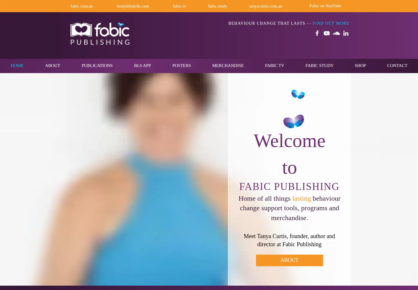 Captured homepage of fabicpublishing.com in the current scan