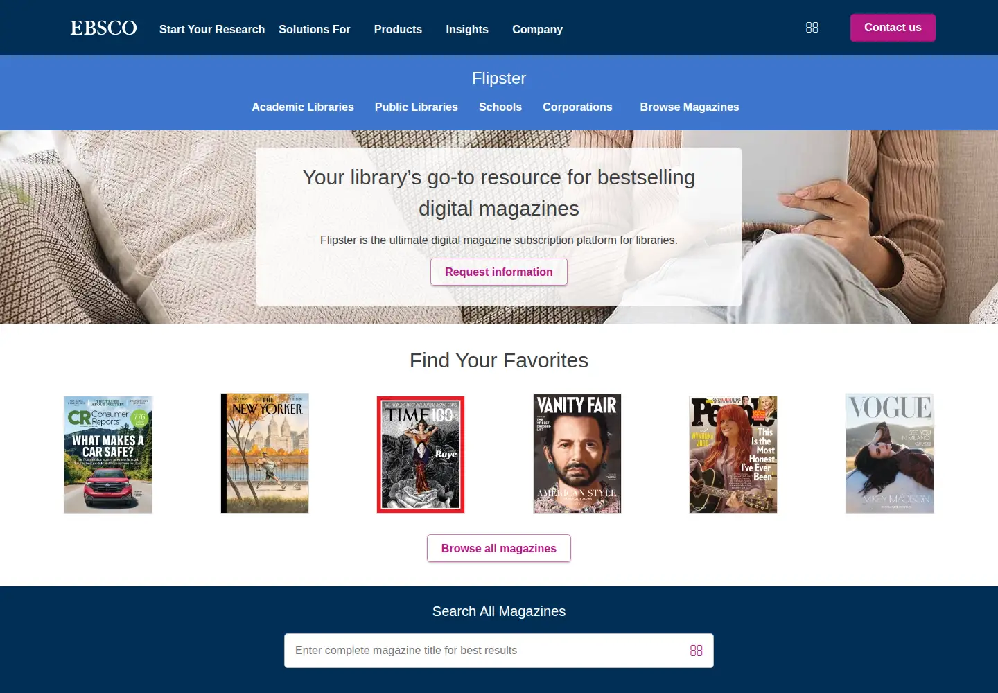 Screenshot of flipster.com