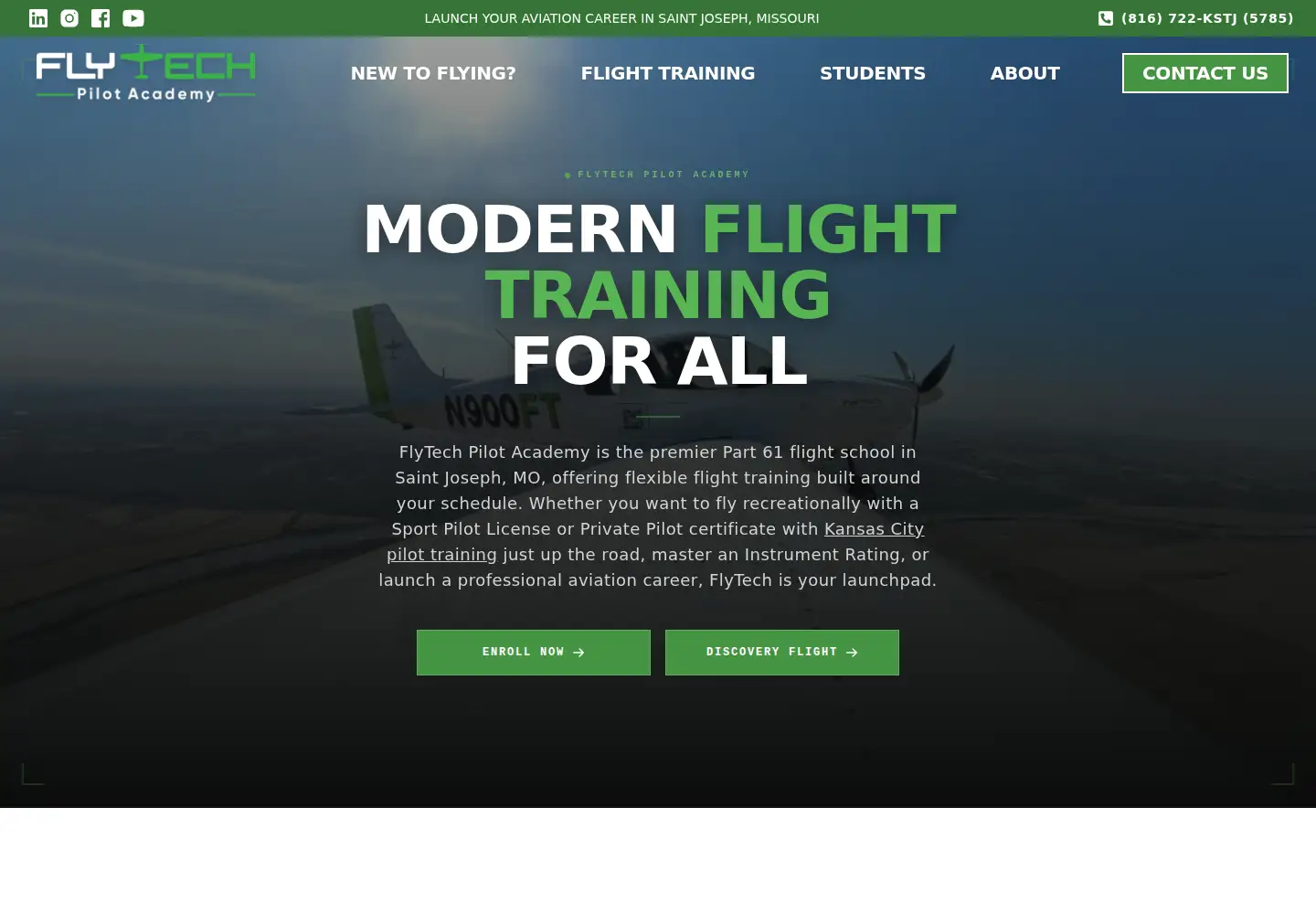Screenshot of flystj.com