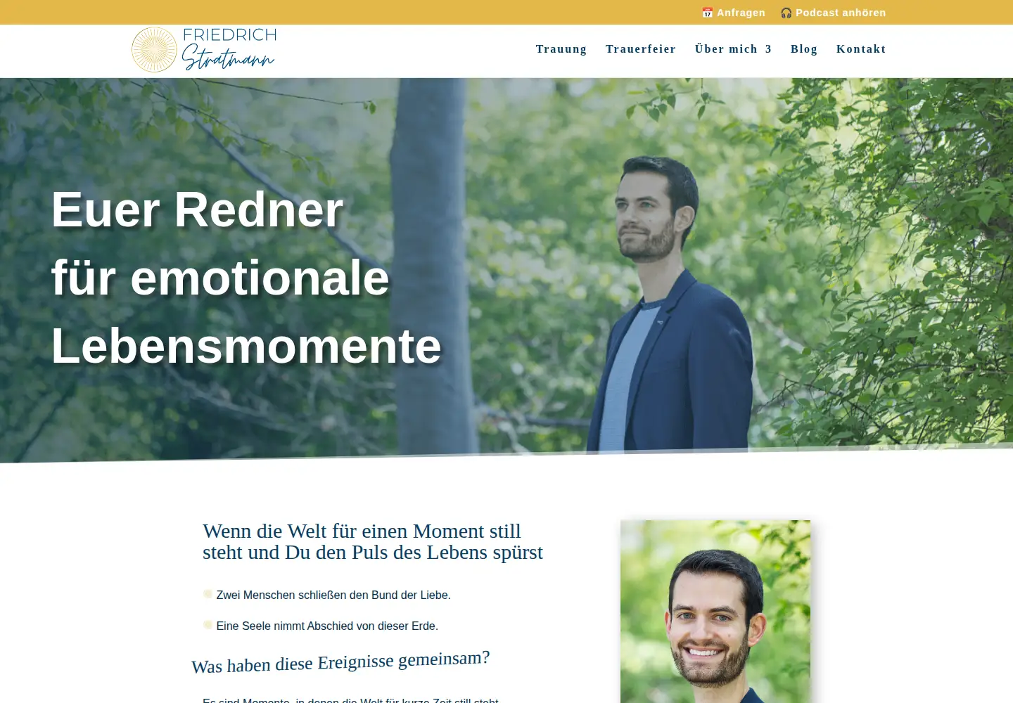 Screenshot of friedrichstratmann.com