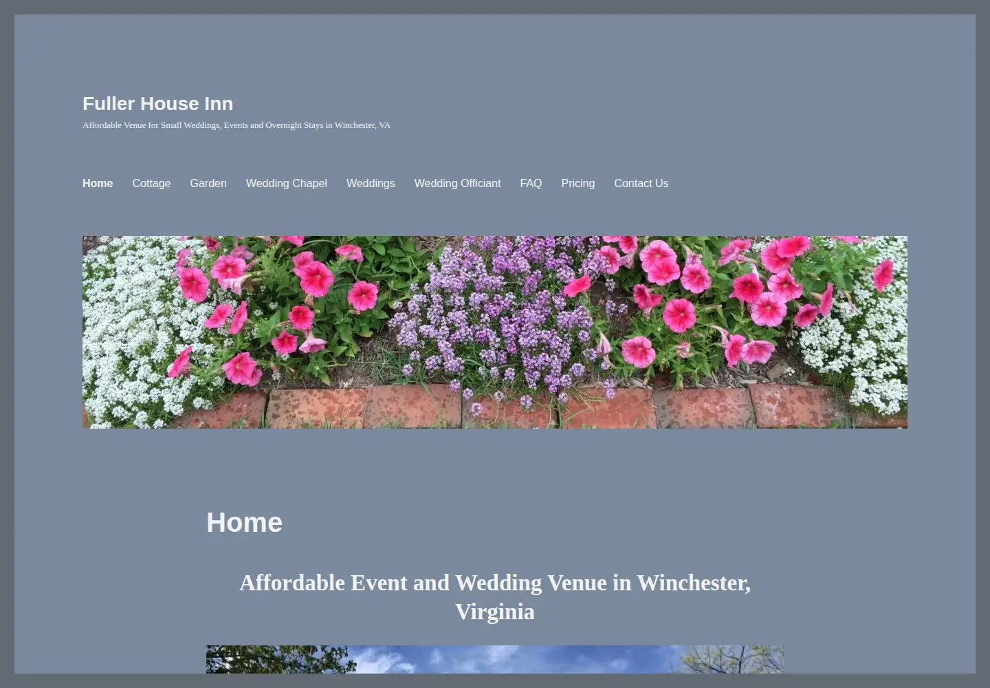 Captured homepage of fullerhouseva.com in the current scan