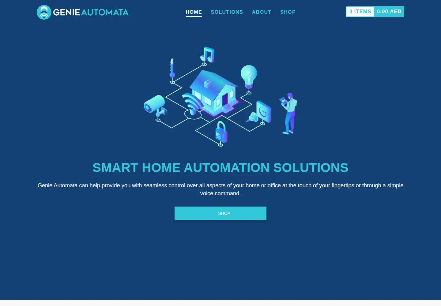 Screenshot of genieautomata.com