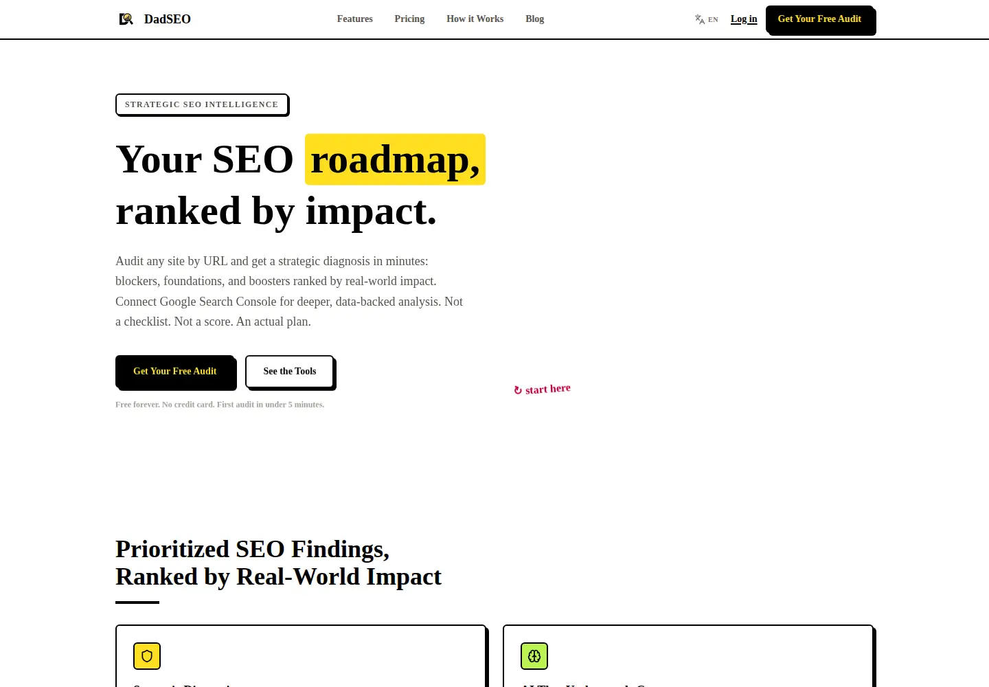 Screenshot of getdadseo.com