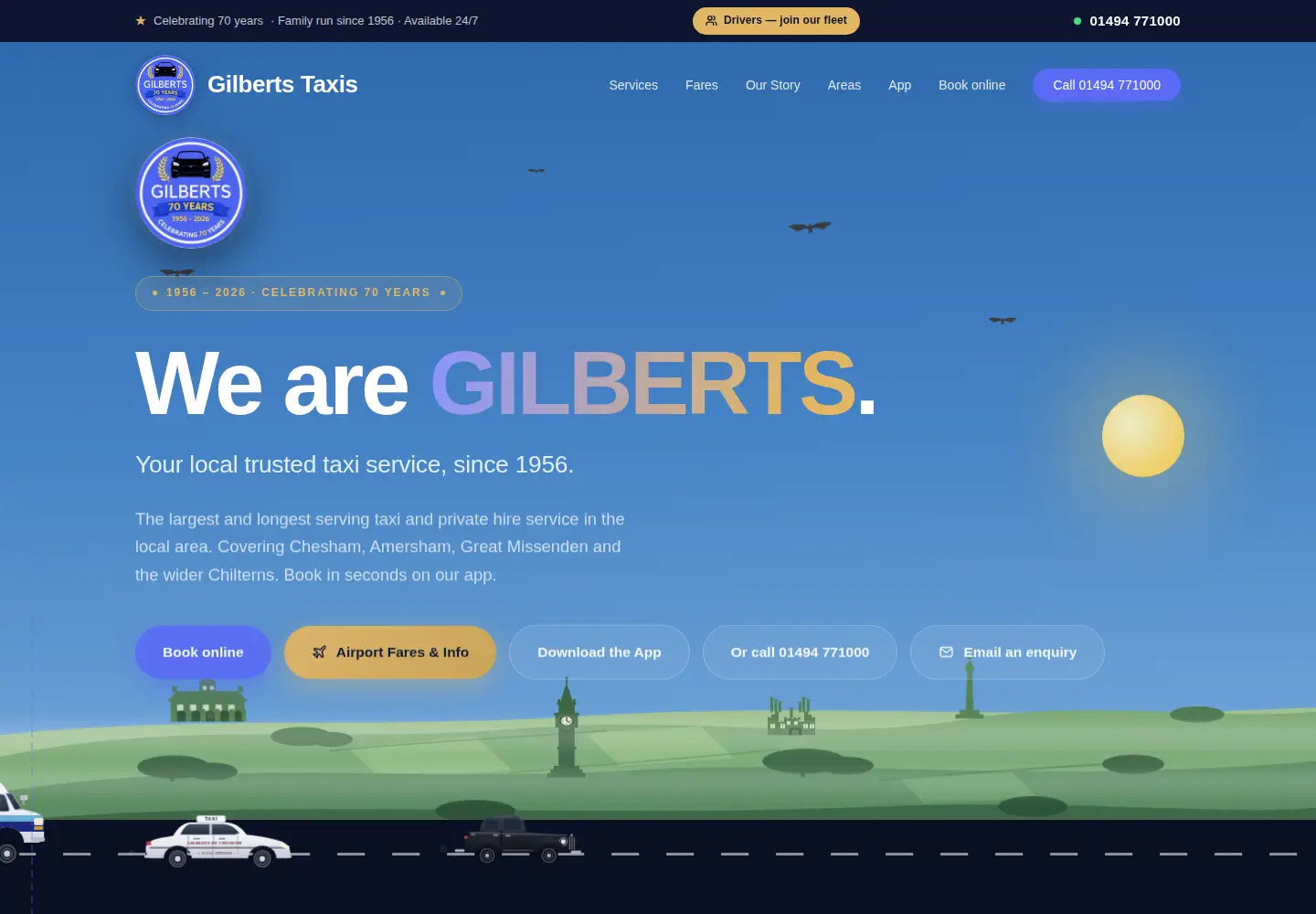 Screenshot of gilbertsofchesham.com